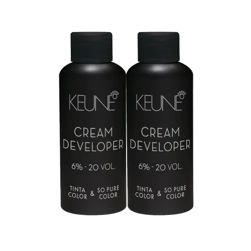 Oxidante Cremoso Keune Tinta Color e So Pure Color 20 Volumes 60ml Kit com 2 Unidades