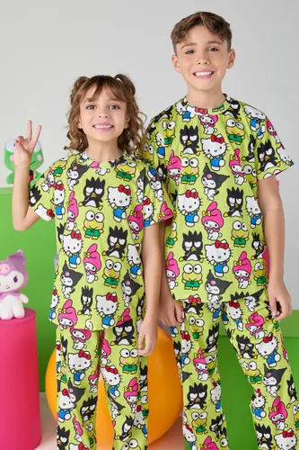 Kit Conjunto Pijama Infantil Estampa Hello Kitty and Friends