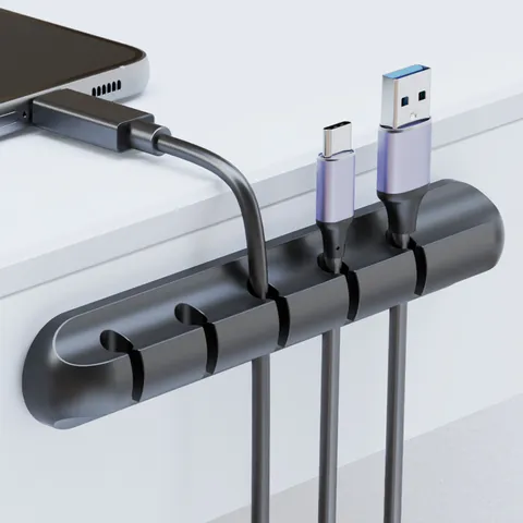 Suporte de cabo adesivo clipes gerenciamento de cabo organizador de fio para desktop cabo de carregamento usb cabeceira cabo de alimentação cabo de mouse