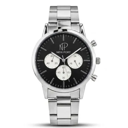 Relógio Masculino Cronógrafo Prova Dágua Clássico Preto 42mm