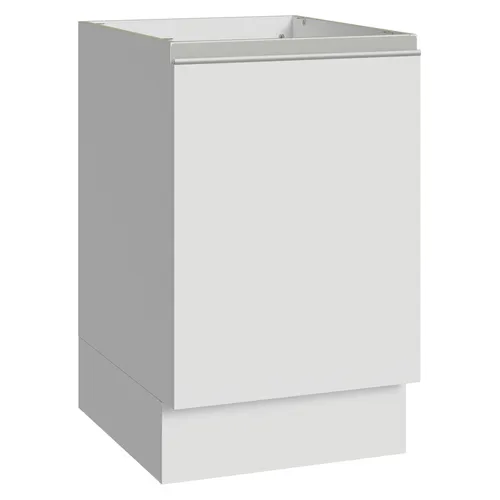 Balcão de Cozinha 50 x 60cm 1 Porta (Sem Tampo) Branco Glamy Madesa