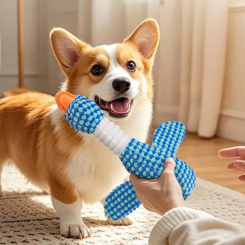 Brinquedo de Pelúcia Vocalizante de Ganso Selvagem para Cães, Mordedor para Dentição, Boneco de Pelúcia para Aliviar o Tédio, Produto Universal para Cães Pequenos