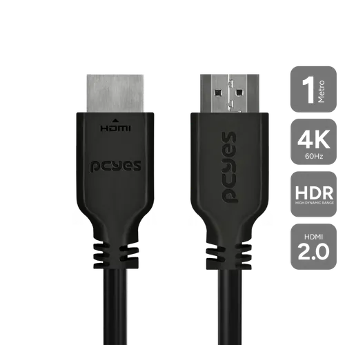 Cabo HDMI PCYES 2.0 4K 60Hz 1m PHM20-1