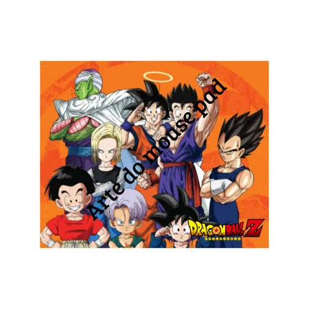 Mouse Pad Dragon Ball Z Personalizado Nome Goku Vegeta Super Saiyajin Anime Otaku Gamer PC