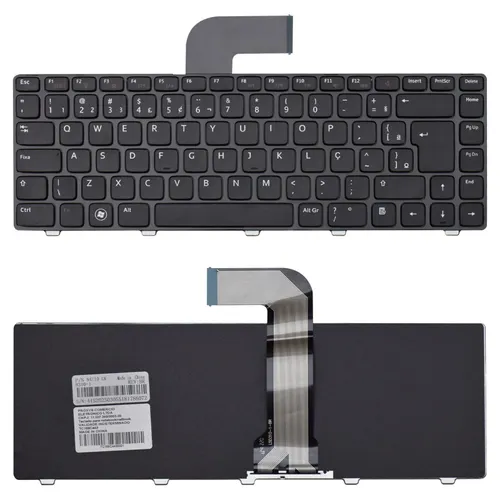Teclado para Notebook Dell Inspiron N5040 ABNT2 Preto
