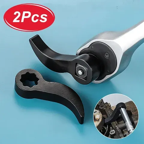 2 Peças Ferramenta de Desmontagem de Semi-eixo Automotivo Tipo Angular, Barra Adaptadora de Alavanca para Catraca de 1/2 polegada, Ferramenta de Reparo para Desmontagem de Eixos