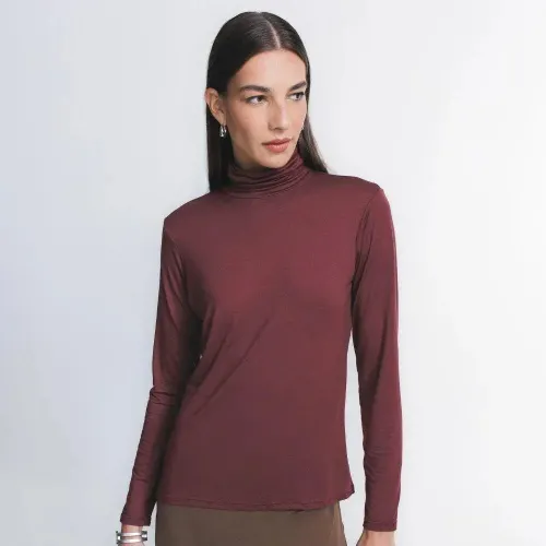 Tech T-Shirt Gola Alta Manga Longa Feminina - Cores Selecionadas