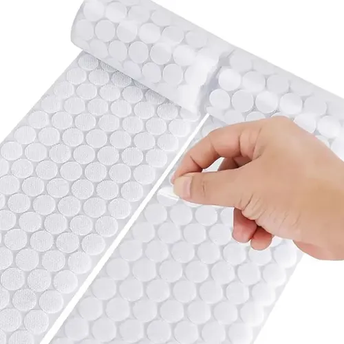 Velcro Redondo Branco Adesivo Autocolante 100 Pares Fixação 15mm