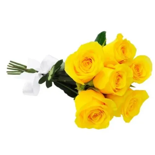 Buquê de 6 Rosas Amarelas