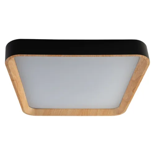 Plafon Led de Sobrepor Quadrado Metal 24w 3000k Eve - PRETO
