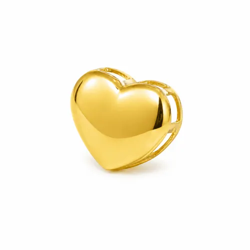 Pingente Coração Galeria em Ouro 18K