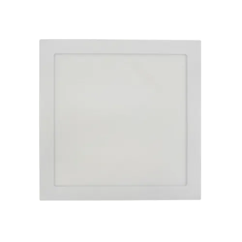 Plafon Led de Embutir Quadrado Branco 18w Moldura - LED BRANCO QUENTE (3000K)