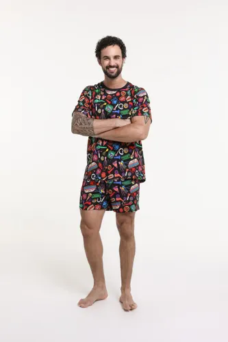 Short Pijama Masculino Estampa Festa 90