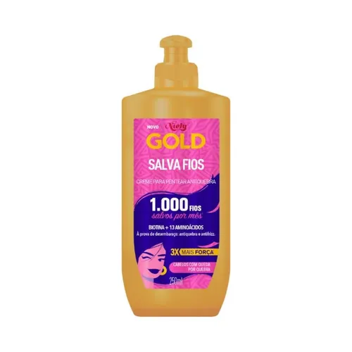 Creme de Pentear Leave In Niely Gold Salva Fios 250ml