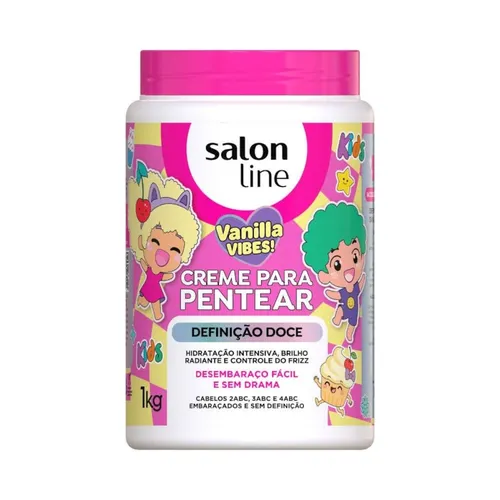 Creme de Pentear Salon Line Definicao Kids Vanila Doce 1kg