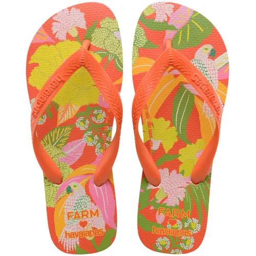 Chinelo Havaianas Farm Neon Flor