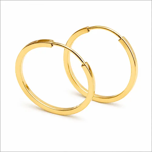 Brinco 1,5 cm Argola Redonda em Ouro 18K