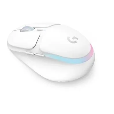Mouse Gamer sem Fio Logitech G705, Coleção Aurora, RGB, Bluetooth, USB, 6 Botões, Branco - 910-006366