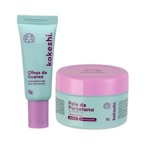 Kit Kokeshi Ritual das Gueixas - Hidratante Facial + Renovador para Ol