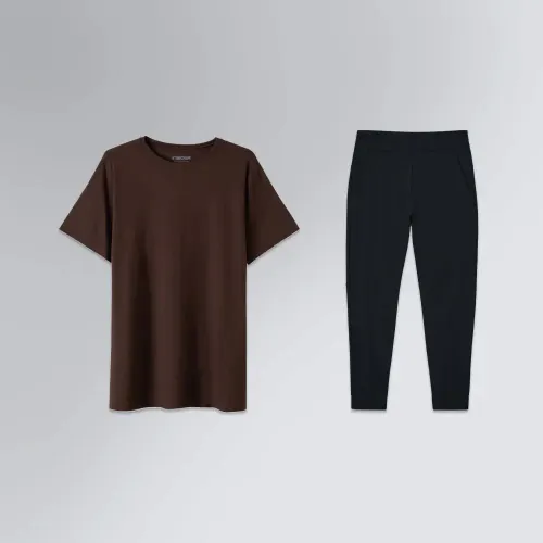 Conjunto Tech T-Shirt Heavy Slim + Calça Hybrid Jogger