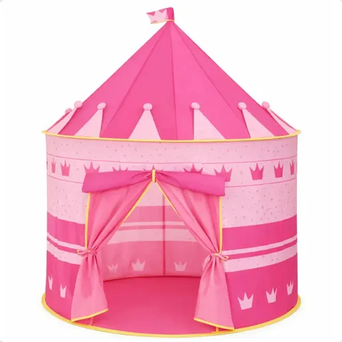Barraca Infantil Tenda Cabana Castelo das Princesas Casa da Barbie Grande Marca Ex Decor Rosa