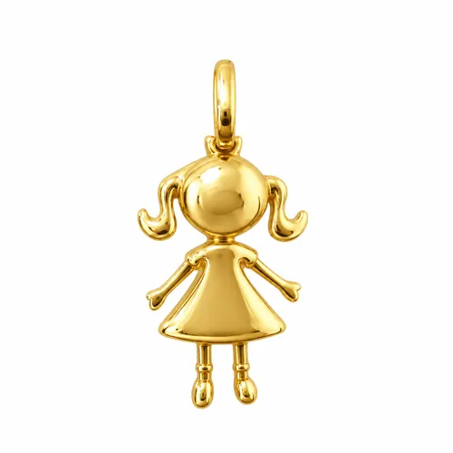 Pingente Menina em Ouro 18K