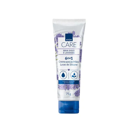 Creme Hidratante Mãos Avon Care Silicone Erva Doce e Lavanda 75g