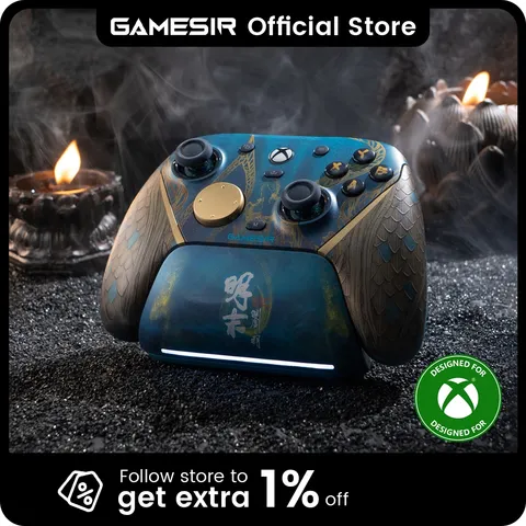 Controle sem Fio GameSir G7 Pro Wuchang para Xbox com Dock de Carregamento Inteligente, Joystick TMR, Gatilho com Efeito Hall, Faceplate Intercambiável