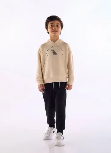 Conjunto para Menino Infantil com Blusão e Calça Bege Quimby