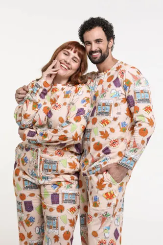 Blusa Pijama Unissex Manga Longa Estampa Outono
