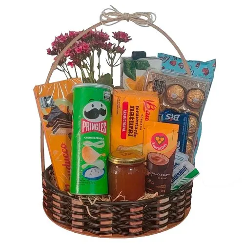 Cesta Café com Chocolates