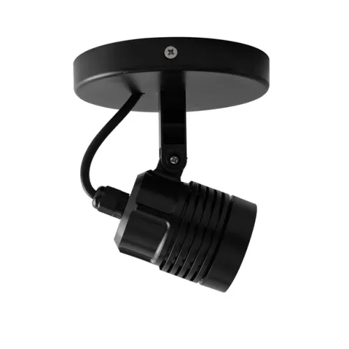 Spot Led de Sobrepor Preto 6w 38° Ip65 Optical - LED BRANCO FRIO (6000K)