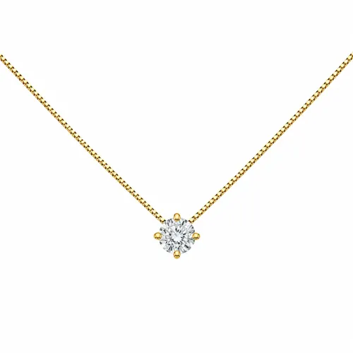 Colar Ponto de Luz Diamante 25 Pontos 40 cm em Ouro 18K