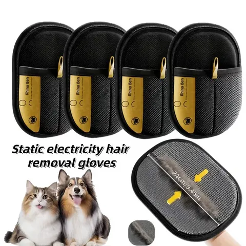 Luvas para Remoção de Pelos de Animais, Ideais para Limpar Áreas de Difícil Acesso em Roupas, Sofás, Cobertores e Camas de Gatos e Cães