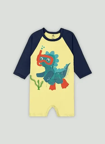 Macaquinho para Bebê Menino com Malha FPS+50 (Amarelo) Up Baby