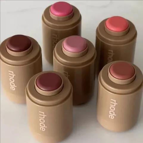 Bálsamo Labial Jelly Bean da Marca Skin, Gloss Labial Picante Marg Juice Box, Bastão de Blush de Bolso, Blush à Prova d'Água de Longa Duração, Batom Hidratante