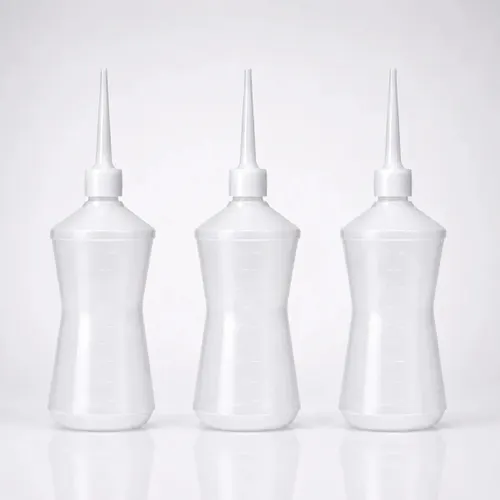 Frasco Almotolia Transparente 500ml com Graduação Kit com 3