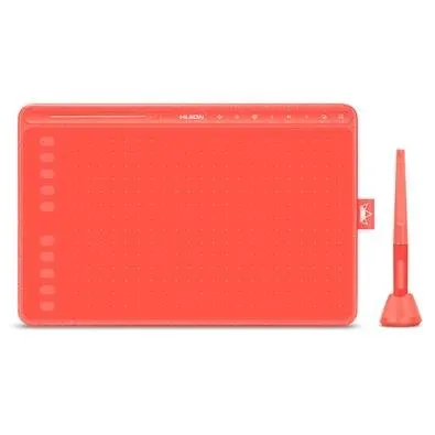 Mesa Digitalizadora Huion Inspiroy HS611, 8192 Níveis de Sensibilidade, USB-C, Vermelho Coral - HS 611 R