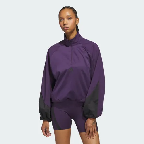 Blusa Meio Zíper  Basketball Pullover Mulher adidas
