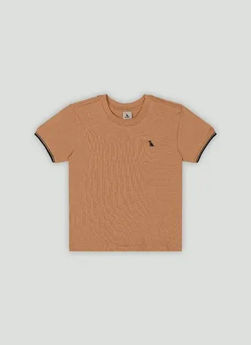Camiseta Básica Infantil em Piquet com Elastano (Marrom) Quimby