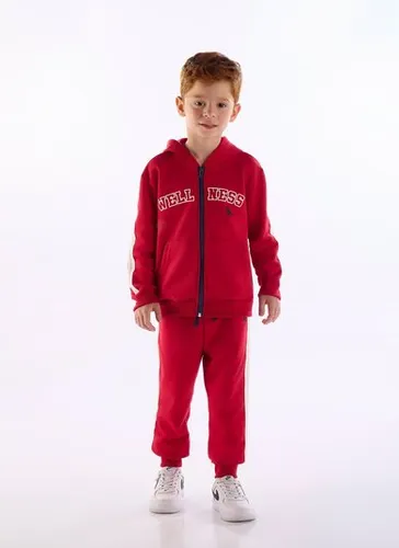Conjunto de Moletom Estampado Infantil Menino Vermelho