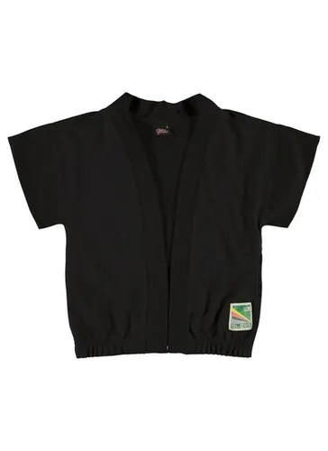 Kimono Oversize Juvenil em Moletom (Preto) Gloss