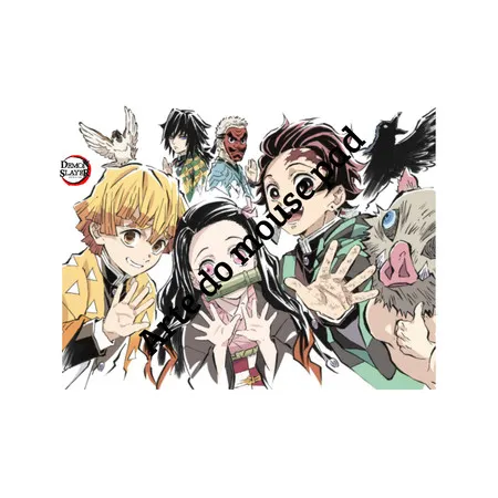Mouse Pad Demon Slayer Personalizado Nome Tanjiro Nezuko Anime Otaku Gamer Presente Geek PC