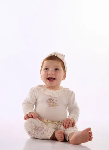 Conjunto para Bebê Comfy com Body e Calça em Suedine Premium Off White