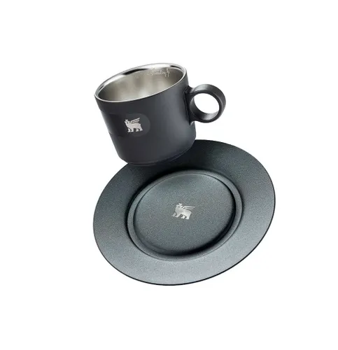 Caneca Daybreak Cappuccino com Pires Stanley 1913 Matte Black | 192ML