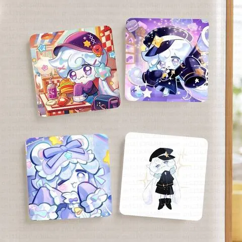 Kit de ímãs de geladeira retangulares DIY Milky Way Cookie CRK, decoração para casa, fotos, pintura, artesanato feito à mão