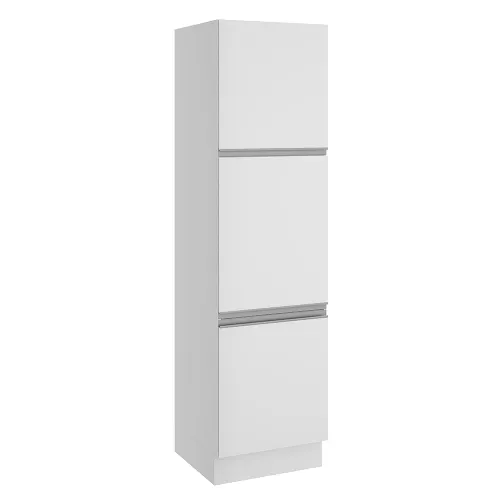 Paneleiro Madesa Glamy 60 cm 3 Portas Branco
