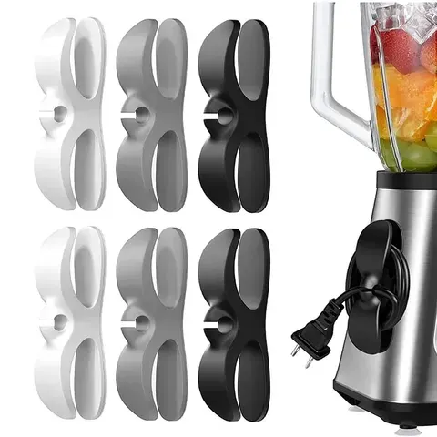 Maoyye 6 pces/4 pces cabo enrolador cabo clipe titular organizador de cabo fácil de instalar multi-função adequado para utensílios de cozinha
