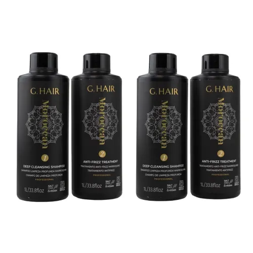 Kit G.Hair Escova Progressiva Marroquina 2 (2 x 1 Litro)