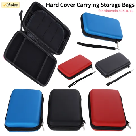Eva pele carry caso duro bolsa anti-risco para nintendo 3ds xl ll console capa protetora saco de armazenamento portátil para novo 3ds